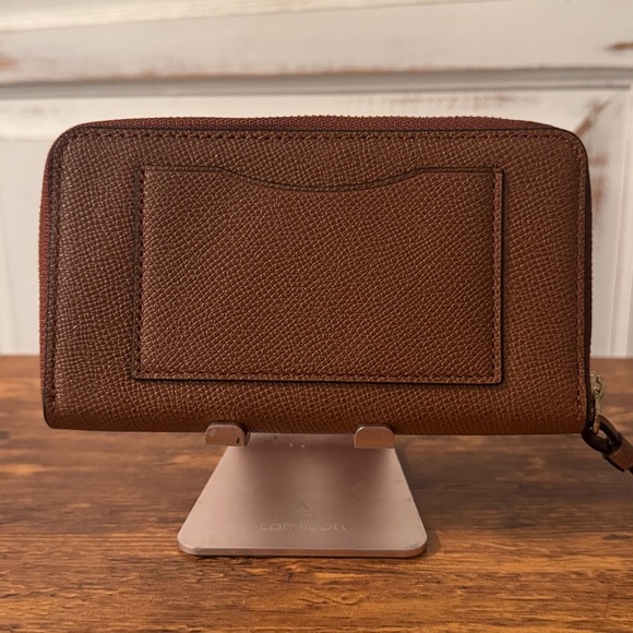 Coach Rich Brown Leather Wristlet - Picture 4 of 5